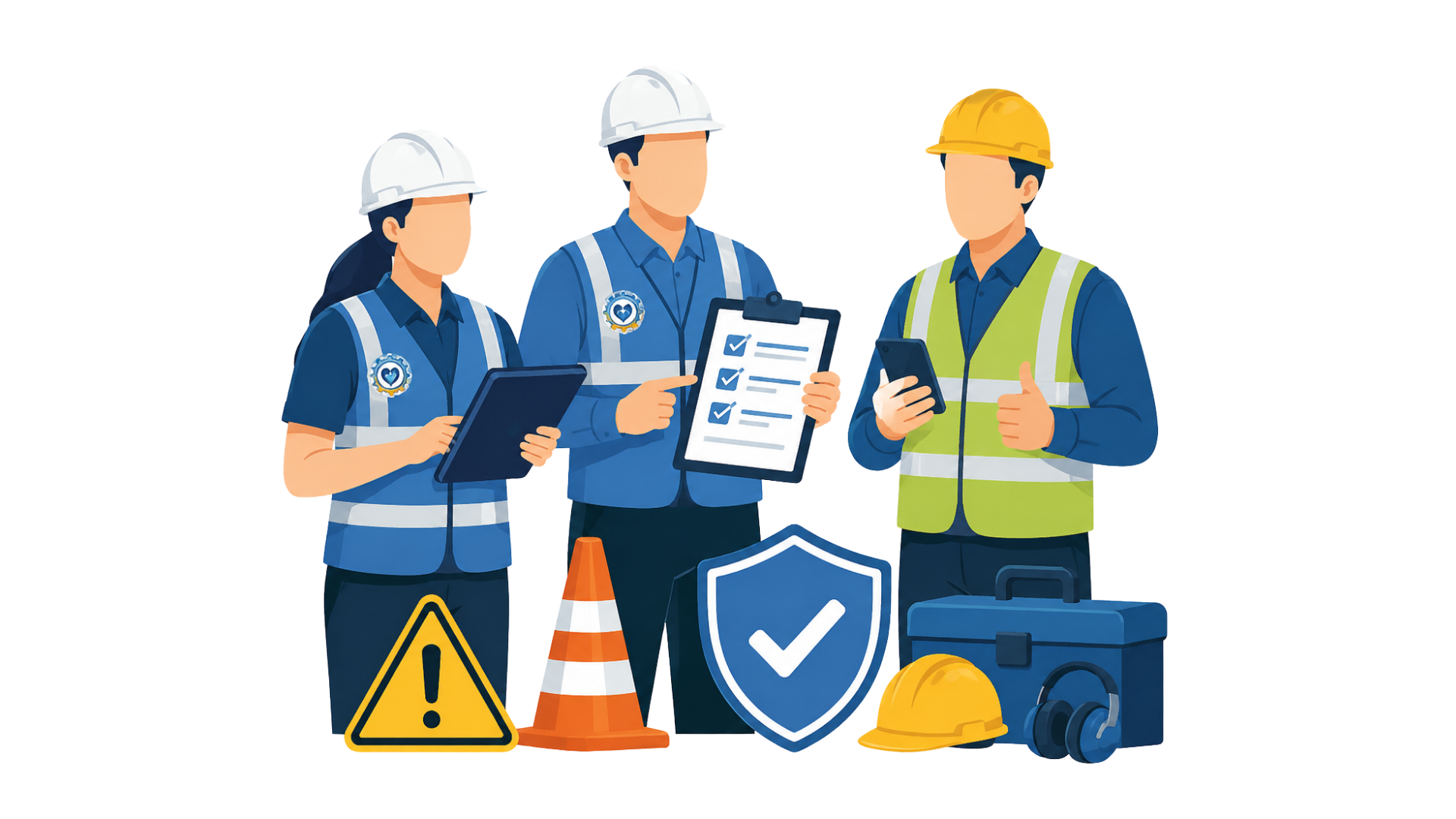 Barangay OSH Patrol safety inspection illustration